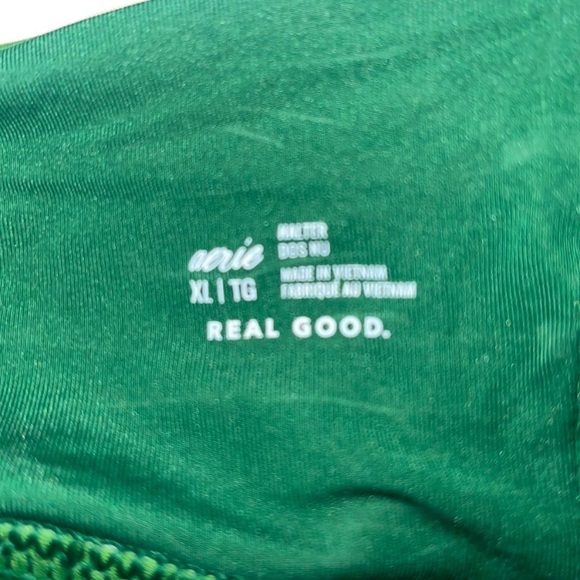 NWOT Aerie Green Bikini Top Size XL - Picture 3 of 3